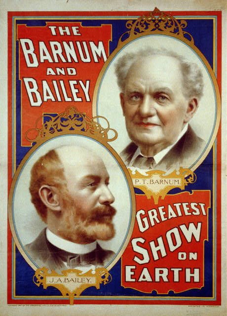 Barnum & Bailey portrait poster