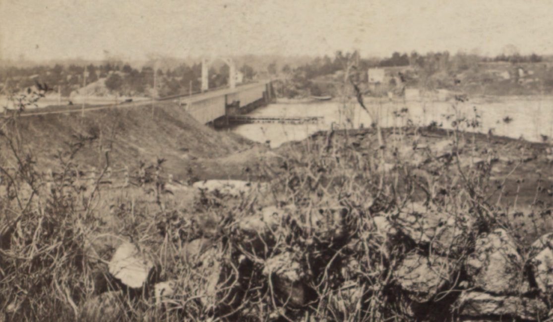 Cos-Cob Bridge, Miamus River, looking west, by Whitney, Beckwith & Paradice (cropped)