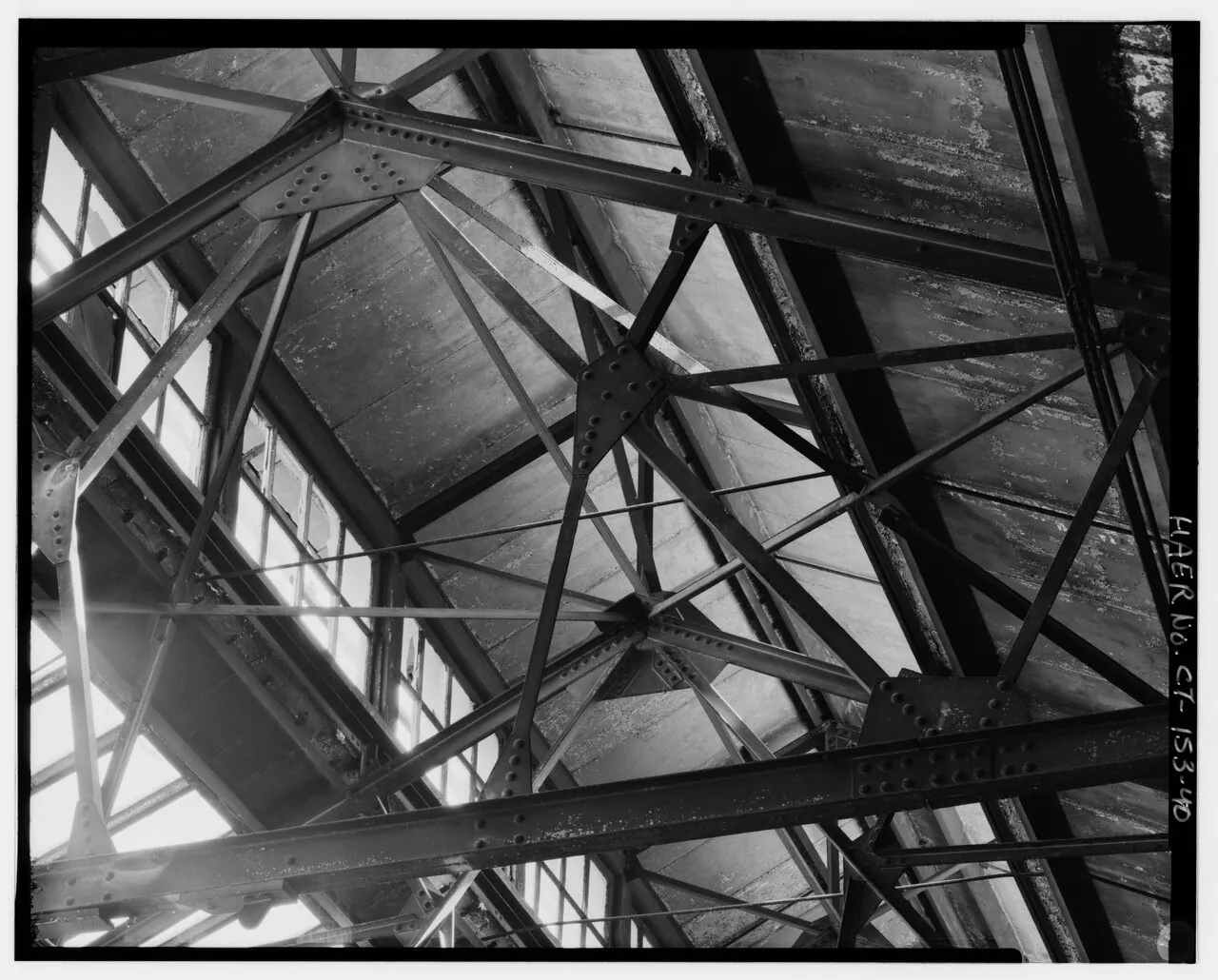 Steel roof-truss system in Scovill Building 44. 