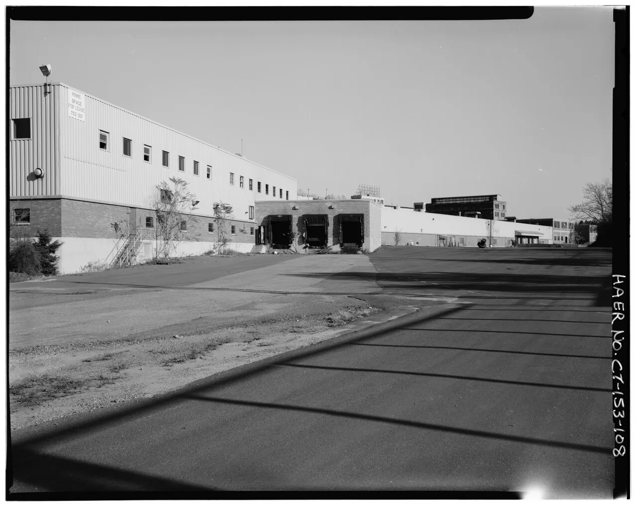 Exterior of Scovill Building 153. 
