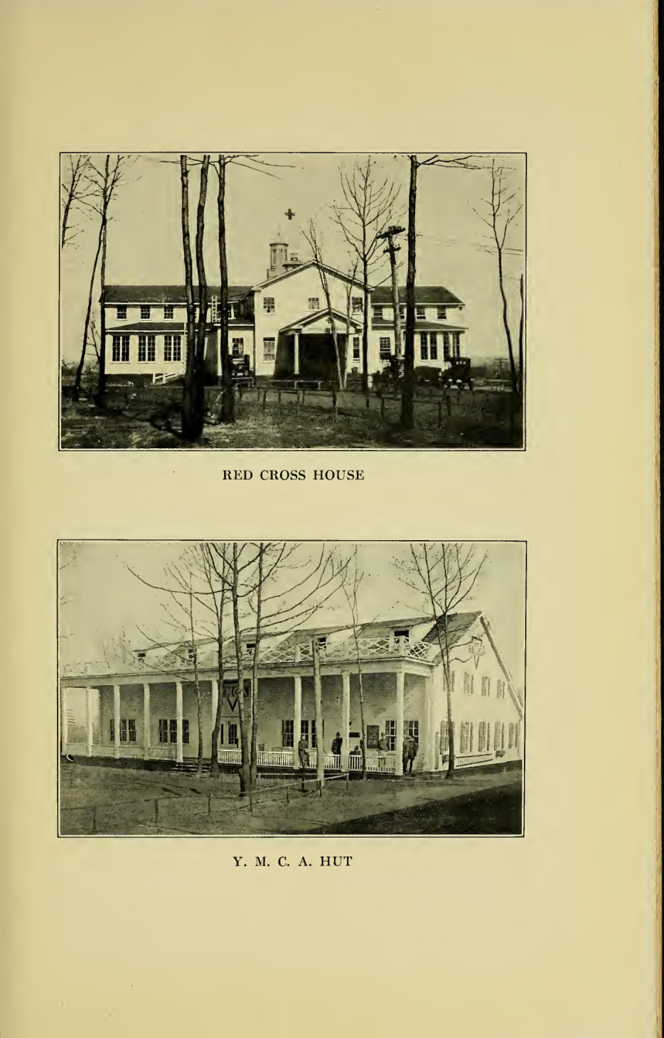 Red Cross House and the YMCA hut