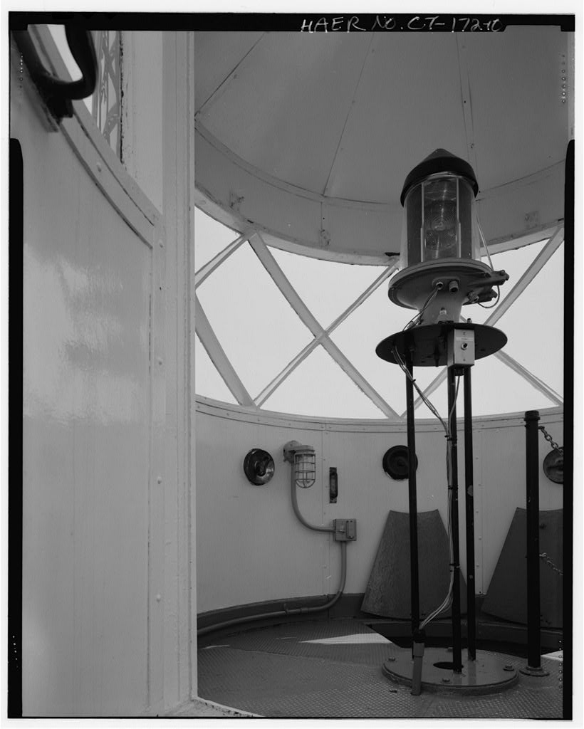 Detail, lantern interior, looking southwest