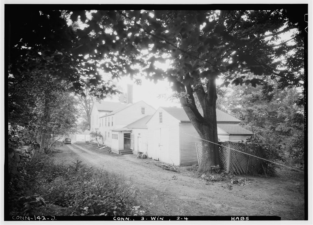 Exterior, general view of south and west elevations of house, from rear