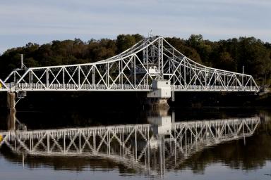 East Haddam Bridge over the Connecticut River, East Haddam, Connecticut — later documentary photograph