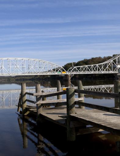 East Haddam Bridge over the Connecticut River, East Haddam, Connecticut — later documentary photograph · 5 October 2011
