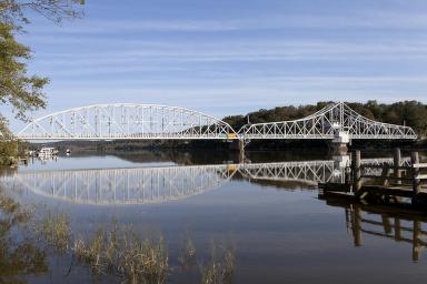 East Haddam Bridge over the Connecticut River, East Haddam, Connecticut — later documentary photograph