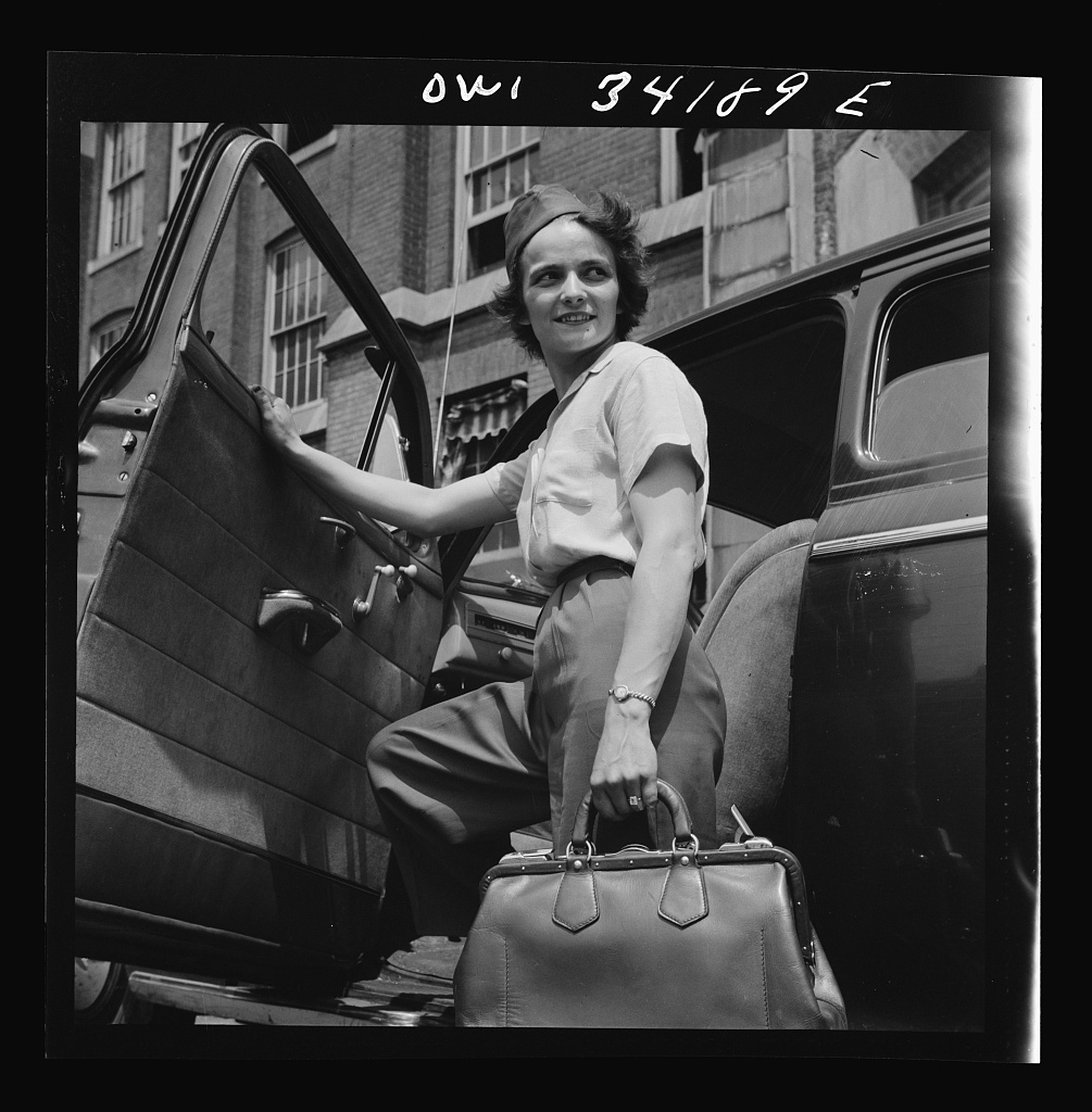 Shuttle driver at Landers, Frary and Clark