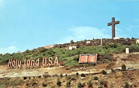 Holy Land USA photographic postcard — early 1960s