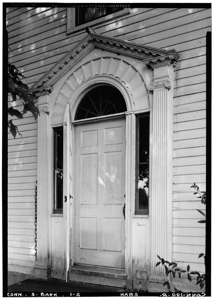Exterior, detail of entrance doorway