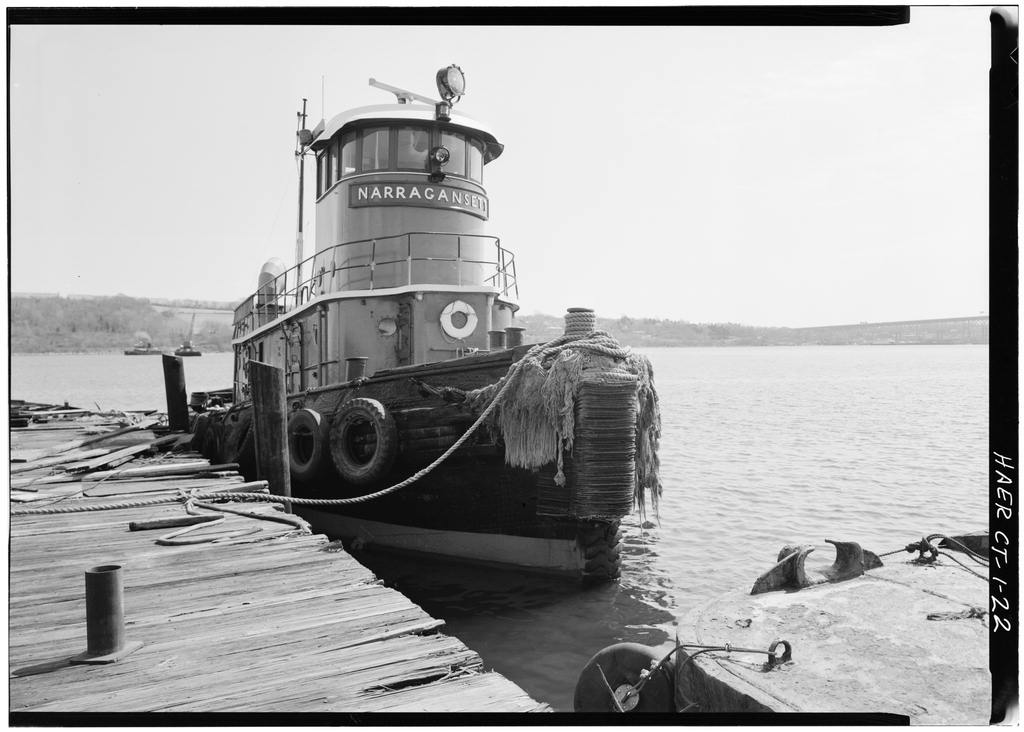 Tug tied to Pier #5